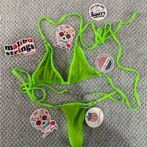 Vibrant Lime Bikini Set